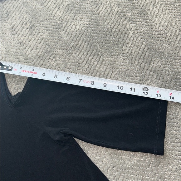 Joseph Ribkoff Black Cold Shoulder Mock, Neck Tunic,Size 8 - Picture 7 of 10